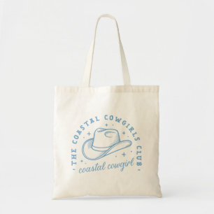 Tote Bag Coastal cowgirl casquette côte ouest bleu esthétiq