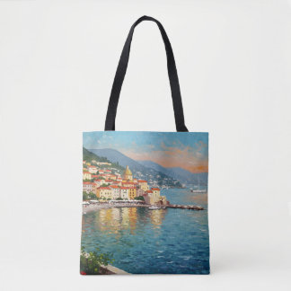 Tote Bag Coastal Village