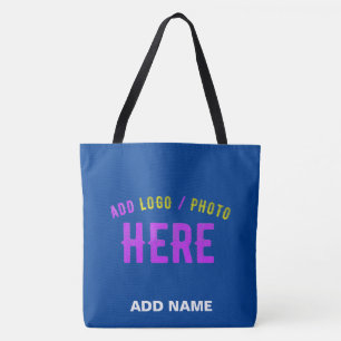 TOTE BAG COBALT BLEU MODERNE ET MODERNE VÉRIFIÉ MARQUE