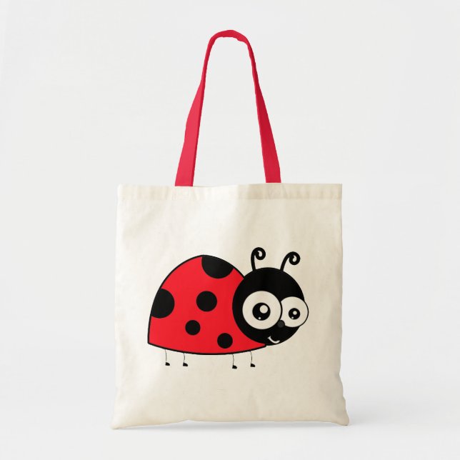 Tote Bag Coccinelle de bande dessinée (Devant)