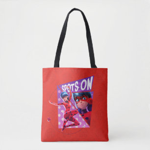 Tote Bag Coccinelle   Spots Sur Graphique Violet