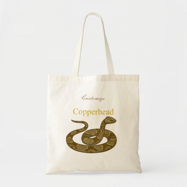 Tote Bag Cochon couleuvres cuivrées Thunder_Cove (Devant)