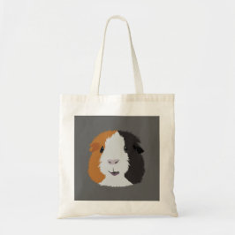 Tote Bag Cochon de Guinée orange et noire