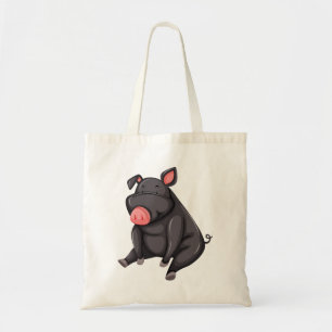 Tote Bag Cochon noir