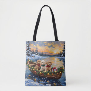 Tote Bag Cockapoo Noël Bateau Fêtes