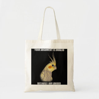 Tote Bag COCKATIEL Birds Drôle Cockatiels Design