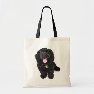 Tote Bag cocker poodé mélange chiot fourre-tout