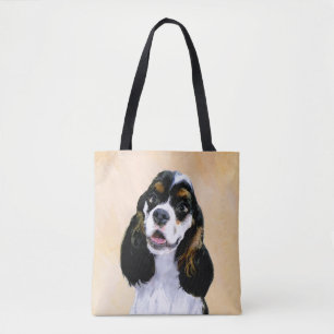 Tote Bag Cocker Spaniel (Parti) Peinture - Art Chien origin