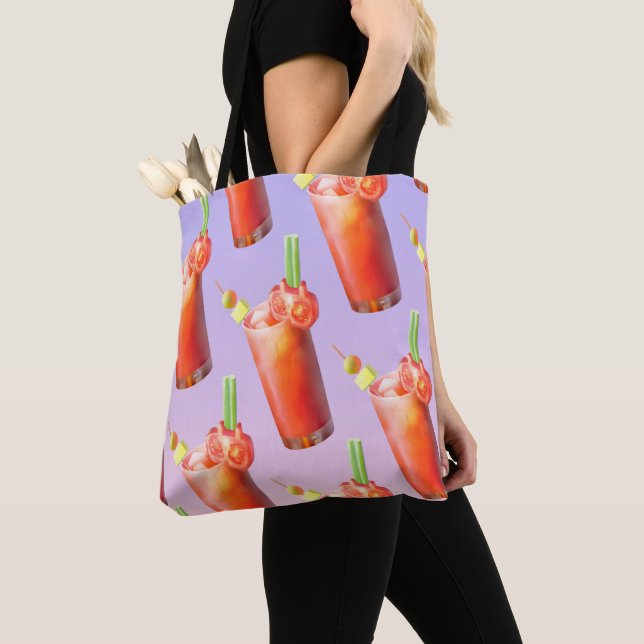Tote Bag Cocktail Creative Bloody Mary (De près)