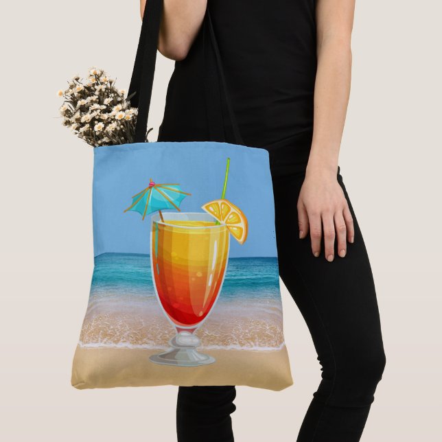 Tote Bag Cocktail de plage (De près)