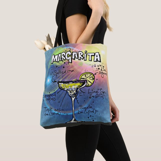 Tote Bag Cocktail Margarita (#9 sur 12 jeux de recettes de  (De près)