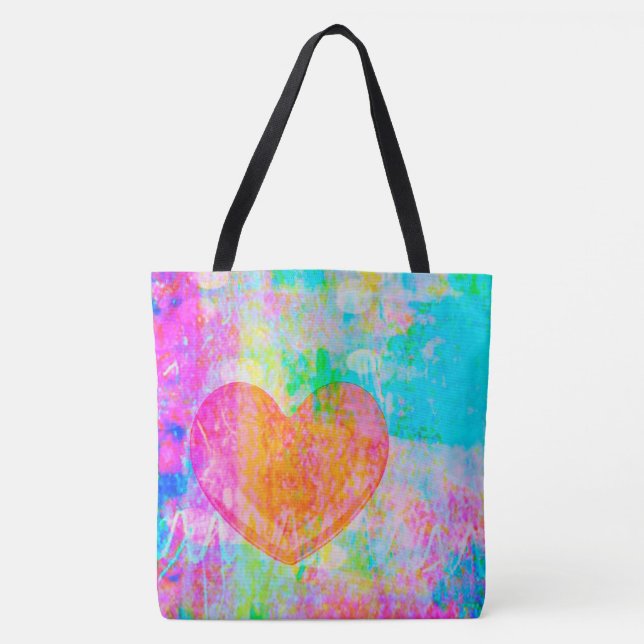 Tote Bag Coeur Boho (Devant)