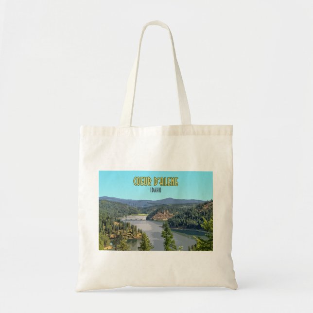 Tote Bag Coeur d’Alene Idaho Souvenir (Devant)
