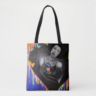 Tote Bag Coeur de Technicolor