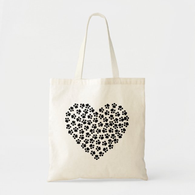 Tote Bag Coeur d'empreinte (Devant)