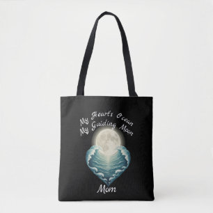 Tote Bag Cœur d'océan guidant la lune maman