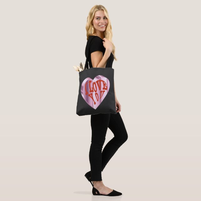 Tote Bag Coeur élégant (Sur le modèle)