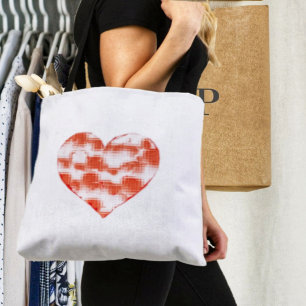 Tote Bag Coeur marbré