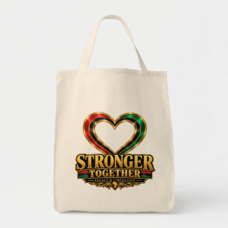 Tote Bag Cœur panafricain plus fort ensemble