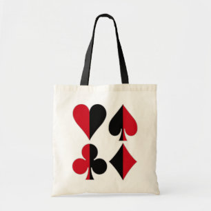 Tote Bag Cœur Pique Carreau Trèfle