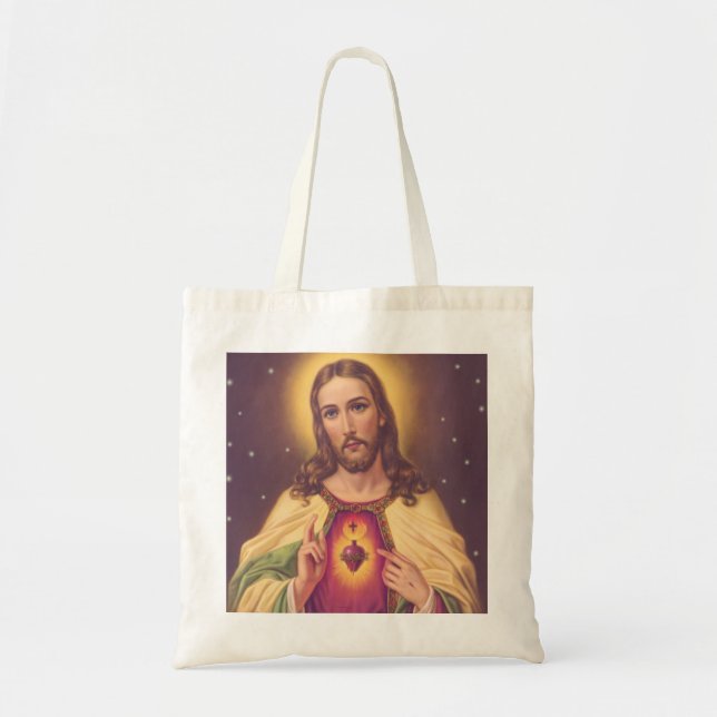 Tote Bag Coeur sacré de Jésus (Devant)