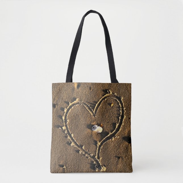 Tote Bag Coeur sur Fourre-tout (Devant)