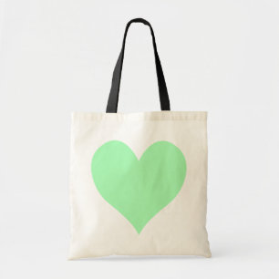 Tote Bag Coeur vert Mint