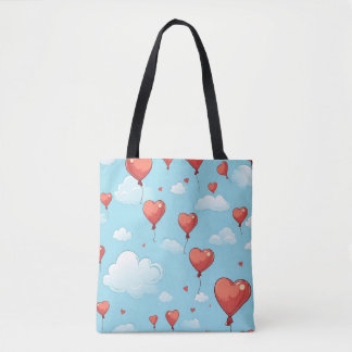Tote Bag Cœurs en ascension