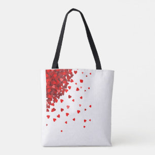 Tote Bag Coeurs Red Love Valentine