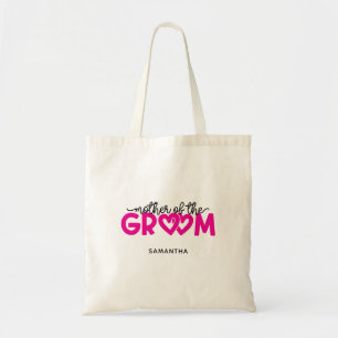 Tote Bag Cœurs Rose Chaud, Belle-Mère du Marié