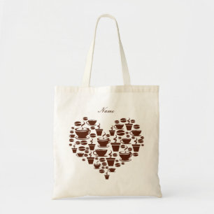 Tote Bag Coffee Lover Heart Thunder_Cove
