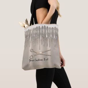 Tote Bag Coiffeur Or Champagne Paillettes Diamant Dégoulina