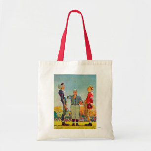 Tote Bag Coin Toss par Norman Rockwell