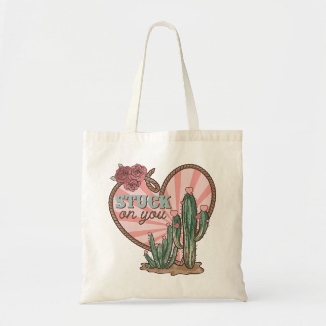 Tote Bag Coincé Sur Vous Drôle Cactus (Devant)
