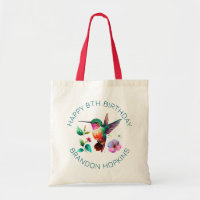 Colibri et fleurs aux couleurs vives