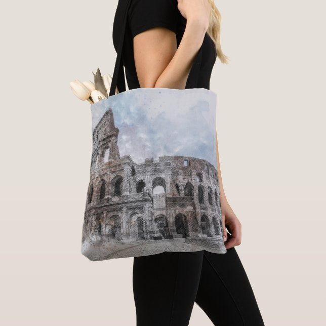 Tote Bag Colisée Rome Italie (De près)