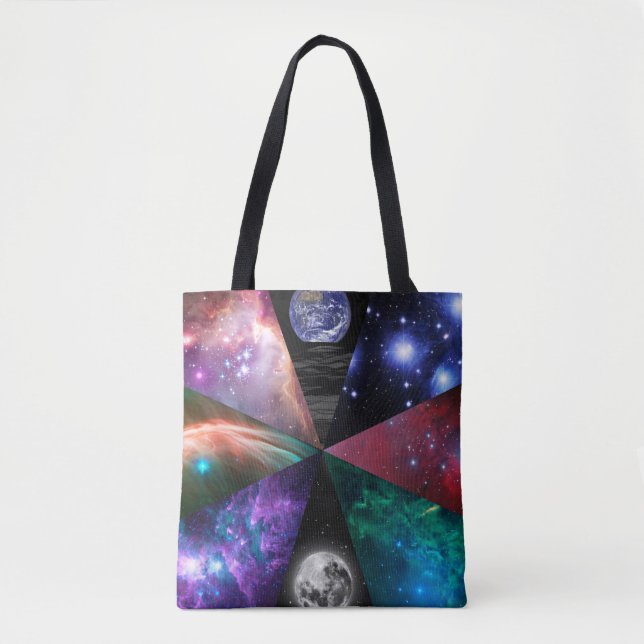 Tote Bag Collage d'astronomie (Devant)