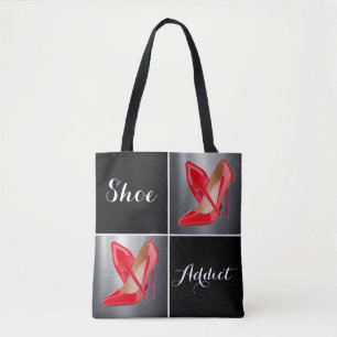 Tote Bag Collage de chaussures Red High Heels