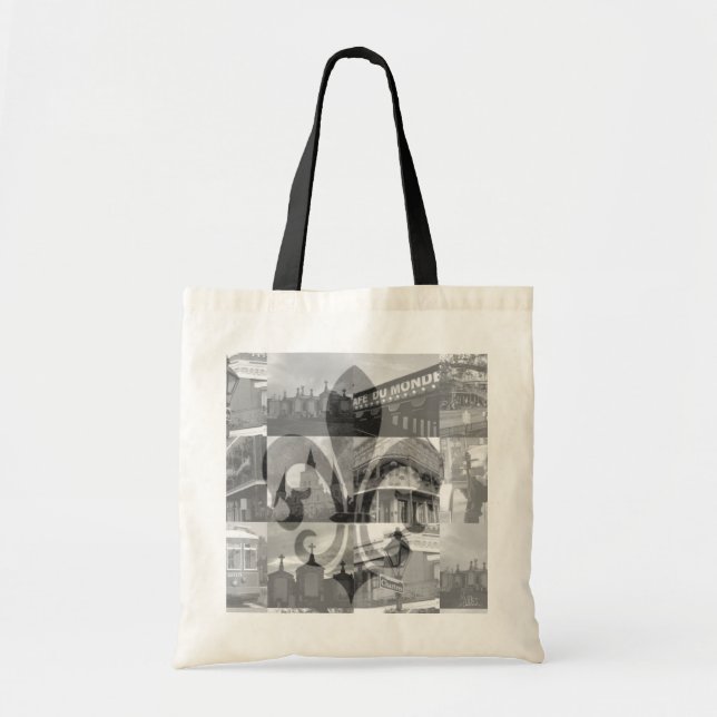 Tote Bag Collage de la Nouvelle-Orléans [sac fourre-tout] (Devant)