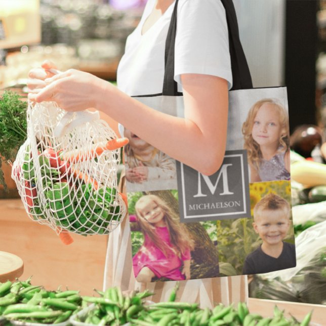 Tote Bag Collage de photos de famille (Créateur téléchargé)