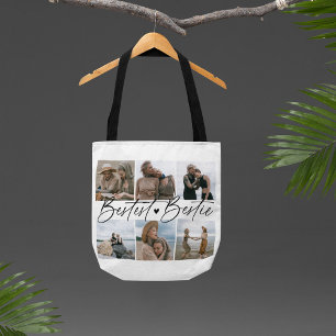 Tote Bag Collage de photos de 'Meilleure amie'
