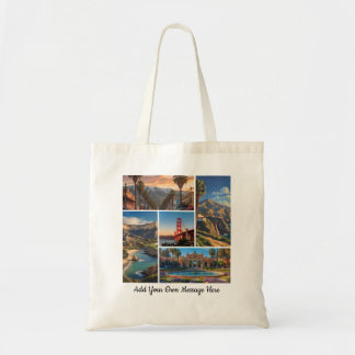 Tote Bag Collage de photos de voyage sur les monuments de l