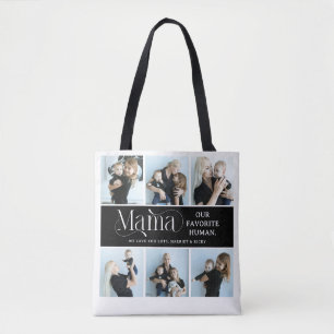 Tote Bag Collage de photos sentimental souvenir de maman