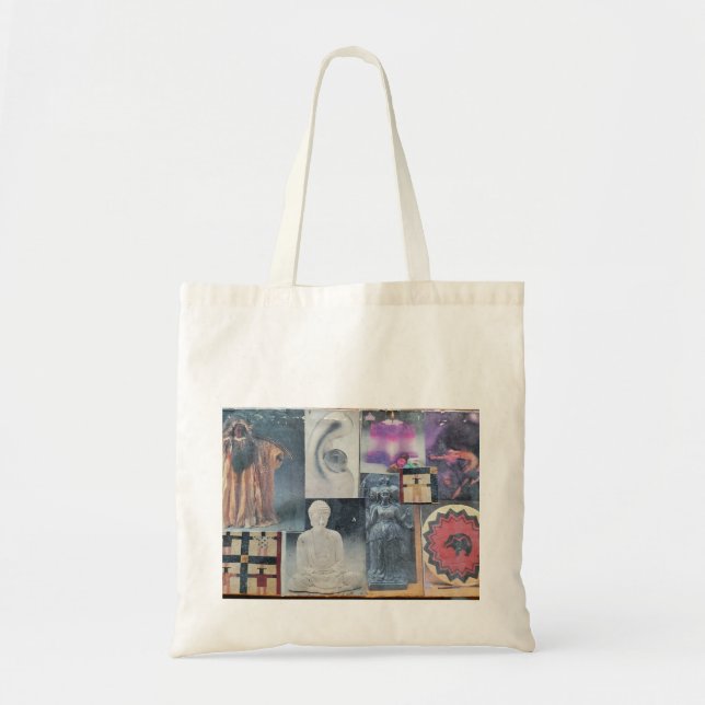 Tote Bag Collage de spiritualité (Devant)