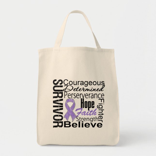 Tote Bag Collage des survivants du lymphome de Hodgkins (Devant)