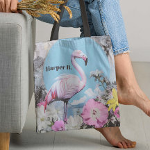 Collage Flamant rose rose rétrograde