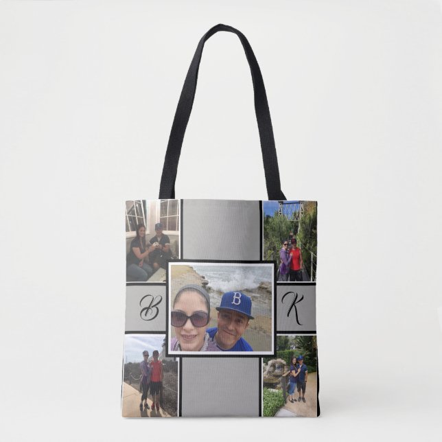 Tote Bag Collage Fourre-tout d'image (Devant)