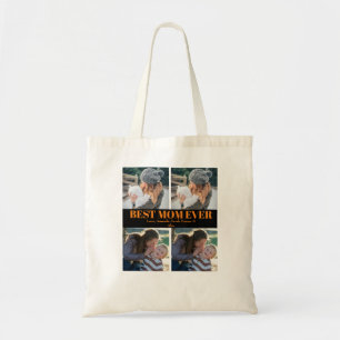 Tote Bag Collage personnalisé 4 photos Beat Mom Ever