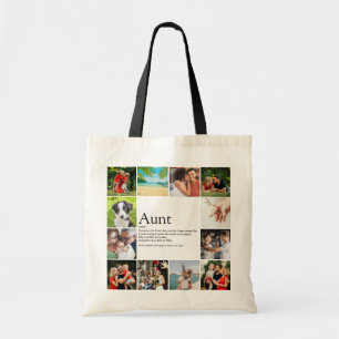 Tote Bag Collage photo de définition de tante élégante