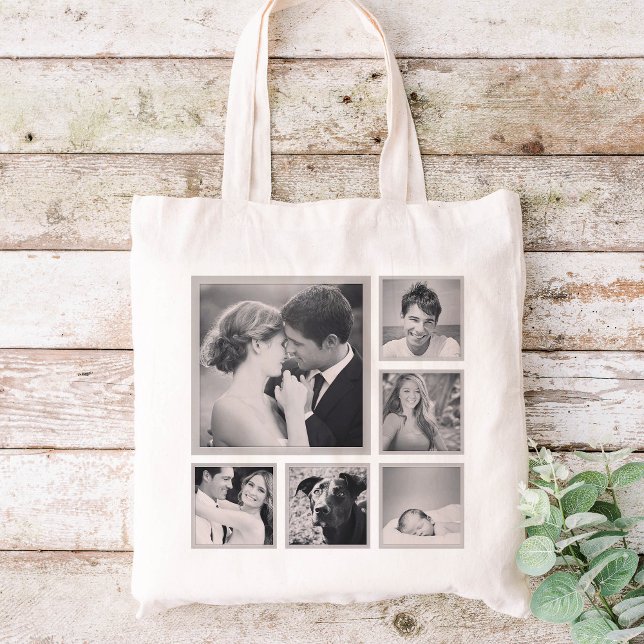 Tote Bag Collage photo Instagram personnalisé (Créateur téléchargé)